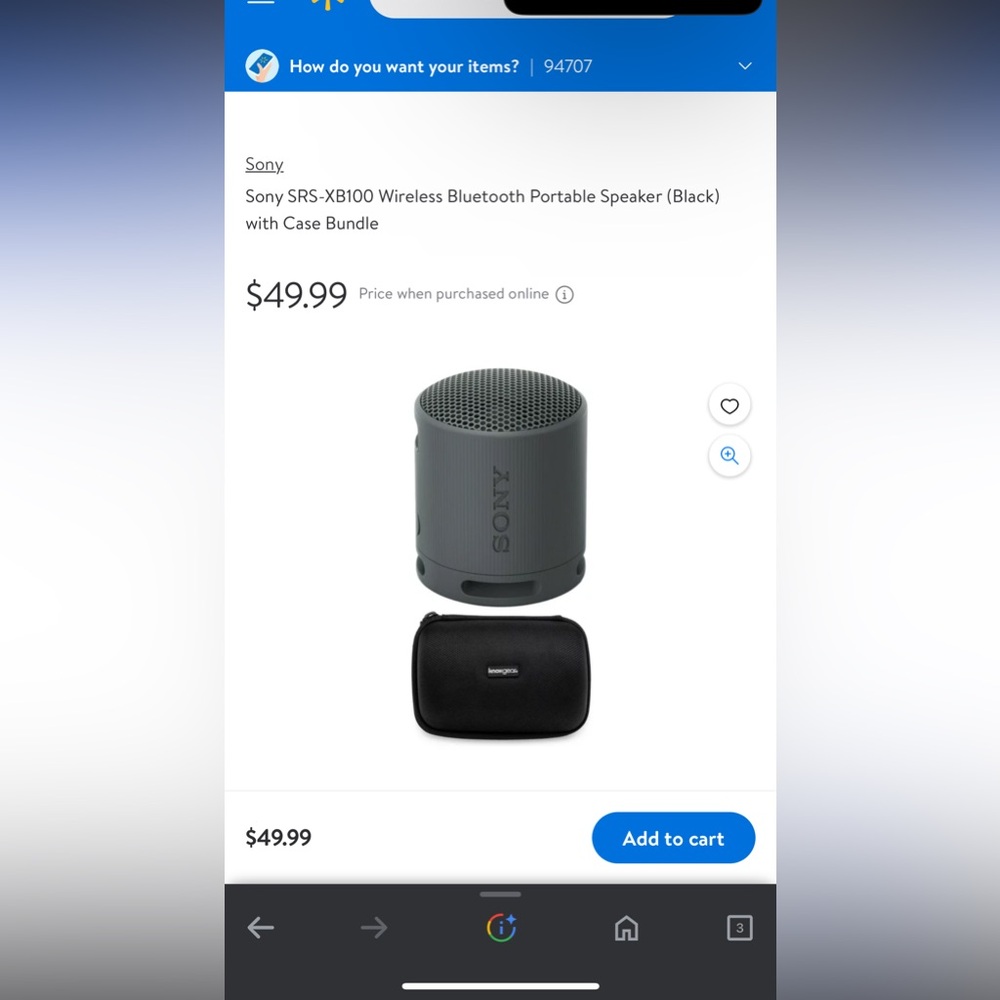 Sony speaker Bluetooth